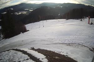 Brenna Ski Dolina Brenna Kamera 2 Widok na trasę narciarska