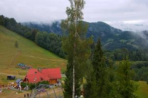 Szczawnica Palenica Widok na stok
