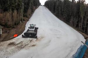 Myślenice Myślenice SN Widok na stok