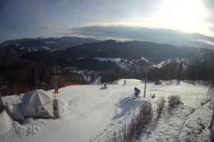 Kamera: STOK – Stacja Narciarska Widok z górnej stacji Wisła STOK – Stacja Narciarska Widok z górnej stacji