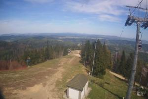 Krynica Jaworzyna Krynicka Widok ze szczytu Jaworzyny Krynickiej (1114 m n.p.m)