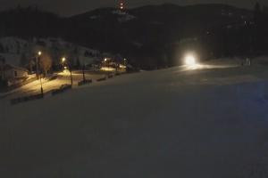 Szczyrk Biały Krzyż Widok na stok