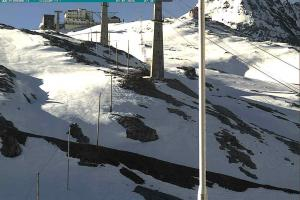 Przełecz Stelvio Passo Stelvio Widok na Górną stację Trincerone
