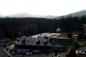 Szklarska Poręba Szrenica Ski Arena Widok na dolną stację wyciągu