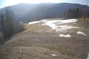 Brenna Ski Dolina Brenna Kamera 2 Widok na trasę narciarska