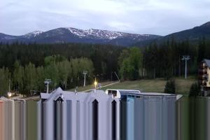 Szklarska Poręba Szrenica Ski Arena Widok na dolną stację wyciągu