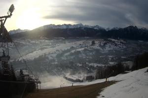 Zakopane Harenda Widok na stok z góry