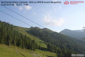 Kamera: Bad Kleinkirchheim - Spitzeck widok z Biospharenparkbahn Brunnach Spitzeck Bad Kleinkirchheim - Spitzeck widok z Biospharenparkbahn Brunnach