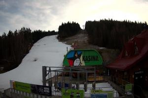 Kamera: Kasina ski Dolna stacja kolejki krzesełkowej Kasina Wielka Kasina ski Dolna stacja kolejki krzesełkowej