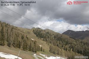 Spitzeck Bad Kleinkirchheim - Spitzeck widok z Biospharenparkbahn Brunnach