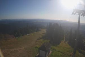 Krynica Jaworzyna Krynicka Widok ze szczytu Jaworzyny Krynickiej (1114 m n.p.m)