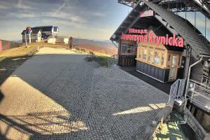 Kamera: Jaworzyna Krynicka Widok na trasÄ™ dla dzieci na szczycie (1100 m n.p.m.) Krynica Jaworzyna Krynicka Widok na trasÄ™ dla dzieci na szczycie (1100 m n.p.m.)