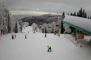Rzyki Czarny Groń Widok z dolnej stacji