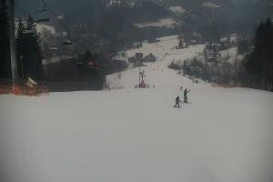 Kamera: Cieńków Widok na stok Wisła Cieńków Widok na stok