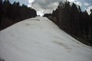 Myślenice Myślenice SN Widok na stok z dołu