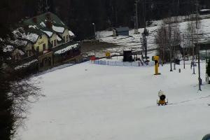 Laskowa-Kamionna Laskowa Ski Widok na stok