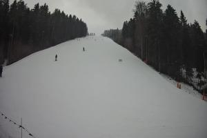 Myślenice Myślenice SN Widok na stok z dołu