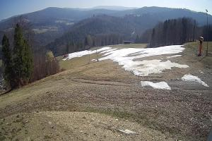 Brenna Ski Dolina Brenna Kamera 2 Widok na trasę narciarska