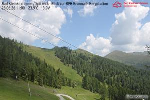 Kamera: Bad Kleinkirchheim - Spitzeck widok z Biospharenparkbahn Brunnach Spitzeck Bad Kleinkirchheim - Spitzeck widok z Biospharenparkbahn Brunnach