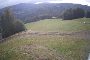 Brenna Ski Dolina Brenna Kamera 2 Widok na trasę narciarska