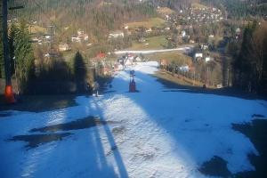 Kamera: Cieńków Widok na stok Wisła Cieńków Widok na stok