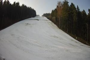 Myślenice Myślenice SN Widok na stok z dołu