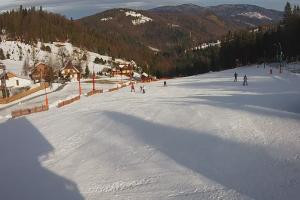 Szczyrk Biały Krzyż Widok na stok