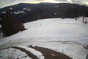 Brenna Ski Dolina Brenna Kamera 2 Widok na trasę narciarska