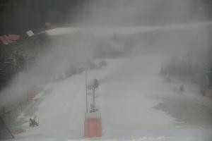 Wisła Cieńków Widok na stok