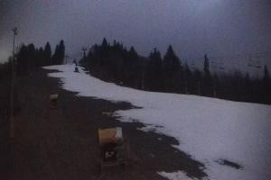 Kamera: Cieńków Widok na trasę kolei krzesełkowej Wisła Cieńków Widok na trasę kolei krzesełkowej