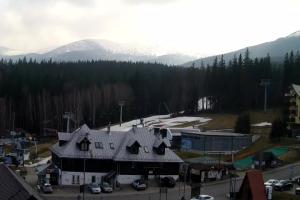 Szklarska Poręba Szrenica Ski Arena Widok na dolną stację wyciągu
