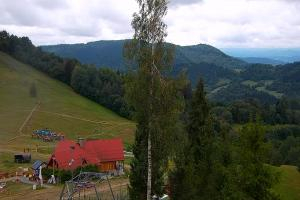 Szczawnica Palenica Widok na stok