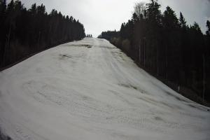 Myślenice Myślenice SN Widok na stok z dołu