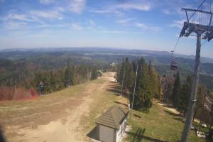Krynica Jaworzyna Krynicka Widok ze szczytu Jaworzyny Krynickiej (1114 m n.p.m)