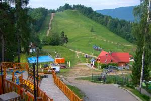 Szczawnica Palenica Widok na stok