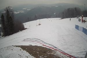 Brenna Ski Dolina Brenna Kamera 2 Widok na trasę narciarska