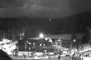 Szklarska Poręba Szrenica Ski Arena Widok na dolną stację wyciągu