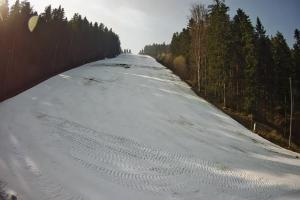 Myślenice Myślenice SN Widok na stok z dołu