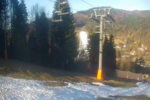 Kamera: Cieńków Widok na stok Wisła Cieńków Widok na stok