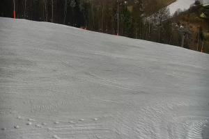 Wisła Cieńków Widok na trasę kolei krzesełkowej