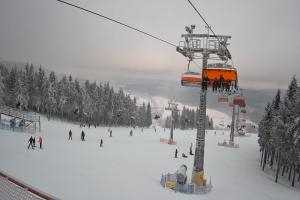 Zieleniec Zieleniec Zieleniec SKI Arena - Widok z górnej stacji