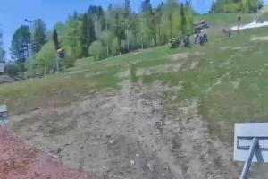 Krynica Jaworzyna Krynicka Widok ze stacji dolnej kolei gondolowej (648 m n.p.m.)