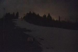 Wisła Cieńków Widok na trasę kolei krzesełkowej