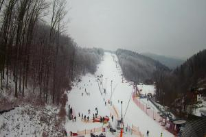 Wisła STOK – Stacja Narciarska Widok z dolnej stacji