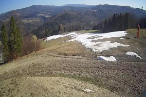 Brenna Ski Dolina Brenna Kamera 2 Widok na trasę narciarska