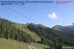 Kamera: Bad Kleinkirchheim - Spitzeck widok z Biospharenparkbahn Brunnach Spitzeck Bad Kleinkirchheim - Spitzeck widok z Biospharenparkbahn Brunnach