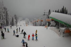 Rzyki Czarny Groń Widok z dolnej stacji