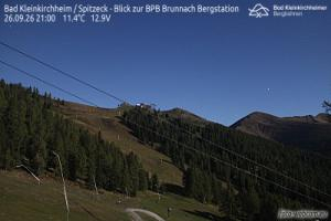 Spitzeck Bad Kleinkirchheim - Spitzeck widok z Biospharenparkbahn Brunnach
