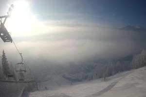 Zakopane Harenda Widok na stok z góry