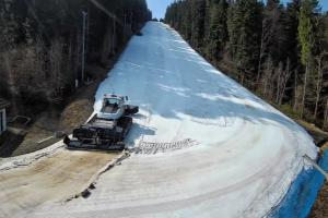 Myślenice Myślenice SN Widok na stok